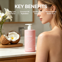 Gel douche parfumé à la noix de coco 16,9 fl oz avec technologie d'arôme longue durée en microcapsules