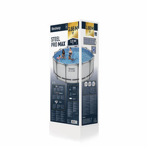 <span class=keywords><strong>Piscina</strong></span> <span class=keywords><strong>Bestway</strong></span> 56420 Redonda Grande de 10250L con Marco de Acero, <span class=keywords><strong>Piscina</strong></span> Familiar de PVC Portátil para Jardín, <span class=keywords><strong>Piscina</strong></span> Elevada para Exteriores - Product Image 5