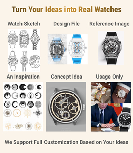 Reloj de Pulsera de Lujo Personalizado con Logotipo en la Esfera, <span class=keywords><strong>Movimiento</strong></span> Automático, Resistente al Agua 30M, Reloj Mecánico para Hombre con Diseño Hueco - Product Image 4