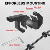 Nouveaux supports de barre lumineuse tout-terrain Atv Utv Kits de pince de support de montage pour Bull Bar Utv Roll Bar Clamp Tube Roll support de phare