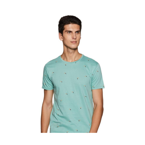 T-shirt en tricot uni à manches courtes pour homme, coupe classique, personnalisé |   100% coton |   Impression de logo DTG écologique |   Anti-rides - Product Image 2