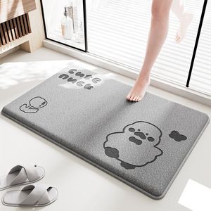 Alfombra de baño con diseño de oso, rectangular, antideslizante, absorbente, para uso doméstico, patrón de fibra de poliéster 1 - Product Image 4