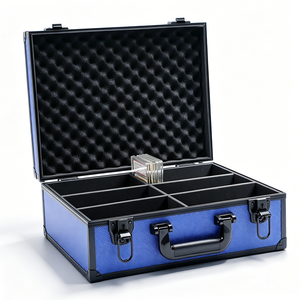Livraison rapide aux États-Unis, en stock, prix usine OEM, étui de rangement et de présentation pour cartes gradées en aluminium à 6 emplacements, compatible avec les slabs de cartes de 3" x <span class=keywords><strong>4</strong></span>" 35PT - Product Image 3
