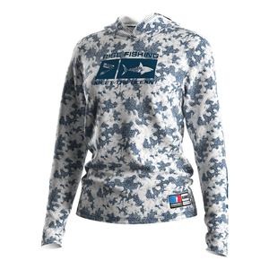 เสื้อยืดแขนยาวสำหรับตกปลา แห้งเร็ว ป้องกันรังสียูวี เป็นมิตรกับสิ่งแวดล้อม สำหรับผู้หญิงและผู้ชาย  แบบซับลิเมชั่น - Product Image 1