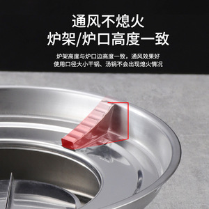 Réchaud à alcool en acier inoxydable coupe-vent pour fondue, usage domestique et commercial, écologique, sans revêtement - Product Image 5