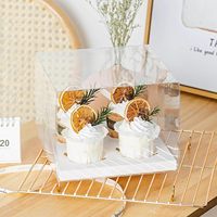 Boîtes à cupcakes transparentes personnalisées en gros, boîtes à cupcakes transparentes de qualité supérieure, 6, 8, 12, 13 trous, boîtes à gâteaux en papier transparent, contenants