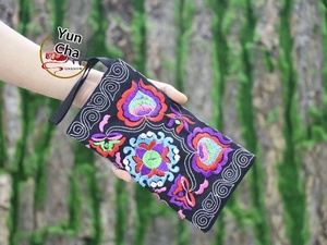 Borsa Ricamata in Tessuto da Donna, Portafoglio Lungo Vintage con Cerniera, Stile Etnico, Pochette, Produzione all'Ingrosso - Product Image 6
