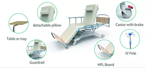 Muebles de hospital para pacientes, cama de diálisis en sangre, reclinable, manual, aprobado por ISO, hecho en China - Product Image 2