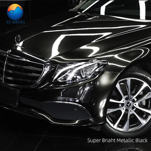 Film de Protection en vinyle pour voiture, emballage vinylique brillant Super Briaht métallique, noir, cristal - Product Image 3