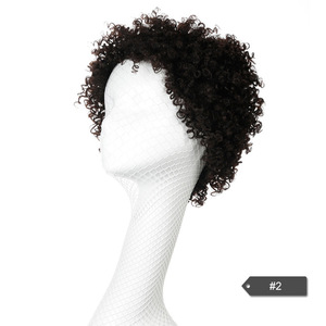 Joedir-pelucas de cabello humano para mujeres negras, <span class=keywords><strong>pelo</strong></span> Remy corto brasileño, Afro, <span class=keywords><strong>rizado</strong></span>, hecho a máquina - Product Image 2