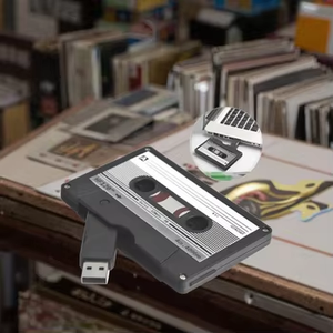 Unidad Flash USB 2,0 de alta velocidad con forma de cinta de casete Vintage con garantía de 3 años para regalos promocionales - Product Image 6