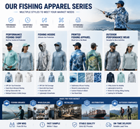 Custom Fishing Sun Hoodie UPF 50+ Lichtgewicht Snel Droogend Vochtregulerend Sublimatie OEM ODM