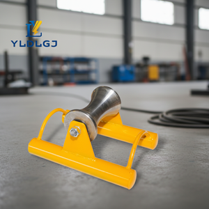 Galet <span class=keywords><strong>de</strong></span> câble en aluminium, cadre jaune, réglable, avec molette usinée, robuste, pour tirage <span class=keywords><strong>de</strong></span> câbles et applications d'infrastructure - Product Image 6