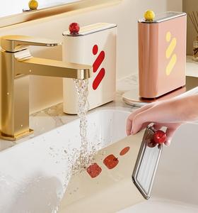 Boîte de rangement double niveau en PP pour masques faciaux, style nordique moderne, décoration de luxe pour organisateur de cosmétiques de bureau et coiffeuse de salle de bain - Product Image 5