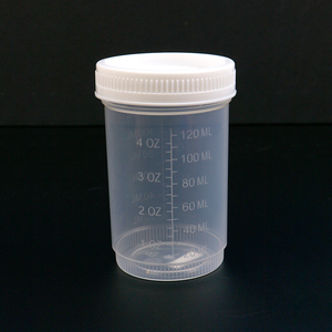 Gobelet de collecte d'urine jetable en plastique PP Degao, récipient gradué pour échantillons avec bouchon à clapet/à vis, plusieurs capacités 10ml-120ml - Product Image 4