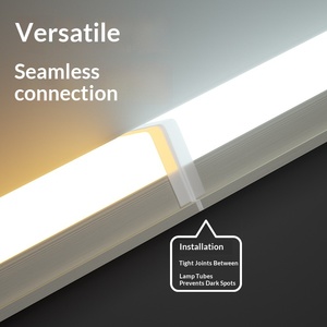 Barre lumineuse <span class=keywords><strong>LED</strong></span> intégrée <span class=keywords><strong>T5</strong></span>/T8 de 1,2 mètre pour supermarché, tube ultra-lumineux à économie d'énergie, installation par clip au plafond - Product Image 4