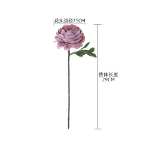 Rosa Artificial Mini Tea Rose, Rama Individual con Pétalos de Poliéster, Decoración para Interiores del Hogar, Ramo de Boda - Product Image 4