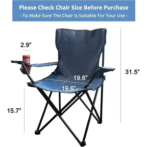 Silla Plegable Portátil Ligera de Acero Inoxidable con Logotipo Personalizado para Comer al Aire Libre, Acampar, Parque, Viajes, Picnic, Playa - Product Image 2