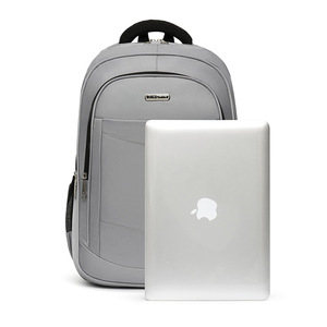 Laptop <b>Backpack</b> For Men Large Capacity Business Travel Shoulder <b>Straps</b> Solid Color Gray Spring 2024 - Product Image 2