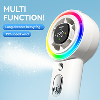 Nouveau Ventilateur Portable à Brumisation 2026 avec Lumière LED pour Camping et Randonnée en Extérieur, Ventilateur Personnel à Pulvérisation d'Eau, Logo et Couleur Personnalisables