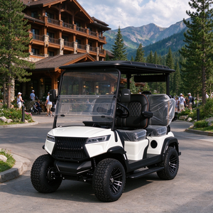 Voiturette de golf de luxe 4 places, buggy électrique à batterie lithium pour station balnéaire - Product Image 1