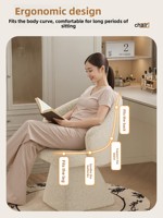 Chaise de maquillage en tissu pour chambre de fille, dossier pivotant, tabouret de coiffeuse, revêtement en laine d'agneau, tapis antidérapant, minimaliste et moderne