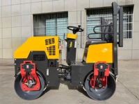 Compacteur vibrant à double tambour puissant, rouleau compresseur routier, composants Huade, roulement et engrenage pour le compactage du sol, du gravier et de l'asphalte