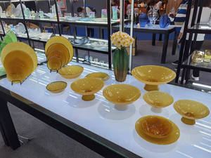 Plateau à gâteau en verre de lait <span class=keywords><strong>Mosser</strong></span> de 6 pouces avec motif personnalisé, plateau à pâtisserie, support à cupcakes, verre de jade - Product Image 6