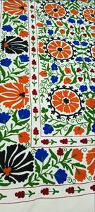 Service Express : Nappe murale Suzani brodée à la main, style ouzbek, pour lit ou table, idéale comme cadeau - Product Image 5