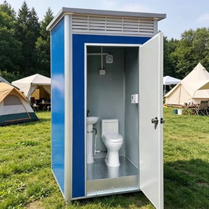 Baño Portátil Prefabricado en Contenedor, Inodoro Portátil para Obras de Construcción - Product Image 3