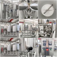Système de nettoyage CIP mobile 50L pour brasserie, unité CIP pour fermentateur, réservoir de bière claire, équipement de nettoyage en acier inoxydable pour brasserie