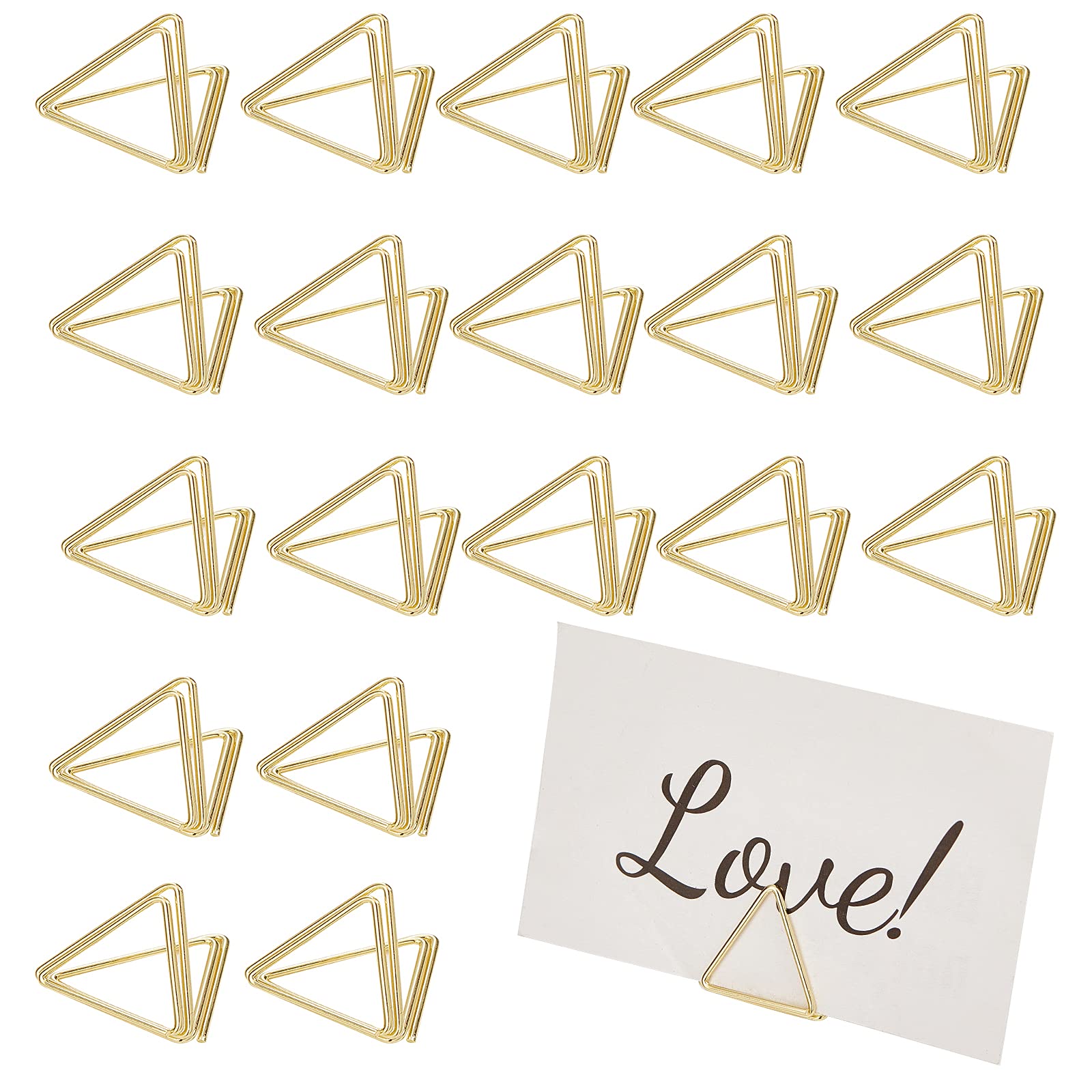 Мини-сауны треугольной формы для свадебного стола количество держателей золотой фото зажимы держателя для офиса, держащих букет невесты на свадьбе, годовщин и вечеринок