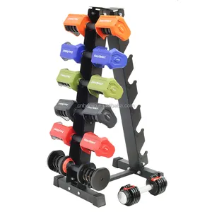 Alleen Dumbbell Rack Standaard, 6 Tiers A-Frame Gewicht Rack Voor Halters, Stalen Dumbbell Houder Gewicht Standaard Voor Home Fitnessruimte Spaarder