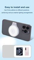 Anneau lumineux magnétique pour selfie, portable, rechargeable, éclairage LED pour téléphone portable, éclairage photographique pour l'enregistrement vidéo, léger