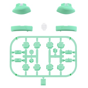 EXtremeRate Matte UV Mint Green 21in1 Left Right <b>Custom</b> Handle Button Replacement for <b>Nintendo</b> <b>Switch</b> & OLED - Product Image 1