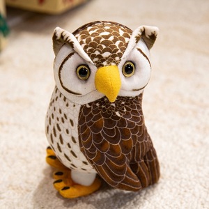 Peluche <span class=keywords><strong>hibou</strong></span> aux grands yeux mignonne avec rembourrage en coton PP super doux, idéale comme compagnon et cadeau pour enfants - Product Image 2