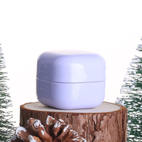 Pot en plastique givré avec couvercle à vis, en PP recyclé, couleur personnalisée, 5g, 15g, 20g, 30g, 50g, 100g, pour crème de soin de la peau cosmétique