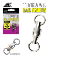 Roulement à billes Jk BBTS en acier inoxydable 304, connecteur argenté, accessoires de pêche en eau salée, émerillon