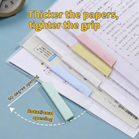 Porte-documents rotatif à double tige A3 avec bande élastique et couverture anti-bouclage