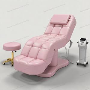 Tempat tidur kecantikan elektrik baru pijat tempat tidur wajah hitam untuk salon kecantikan tempat tidur bulu mata 3 motor - Product Image 5