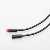 Cable a prueba de agua de baja potencia de 2 pines con conectores hembra y macho para motocicleta E-Bike Cable de bicicleta eléctrica