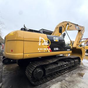 Excavatrice d'occasion à bas prix Cat329D2L du Japon, machine de terrassement de 29 tonnes, excavatrice d'occasion Cat 329D2L à vendre, couleur jaune - Product Image 6