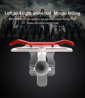 Free Fire Trigger Shooter L1R1 6 Jari 1 Pasang E9 Metal Gamepad untuk Mobile Knives out Joystick Controller