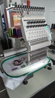 Offre Spéciale 240*400mm 1 tête T-Shirt Machine à broder 15 aiguilles ordinateur automatique plat broderie fonction nouveau moteur inclus