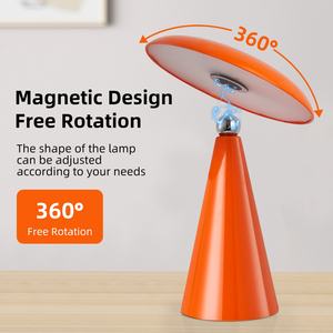 Lámpara de Mesa Decorativa Creativa con Táctil Regulable, Lámpara de Noche USB Recargable para Dormitorio, Lámpara de Lectura LED de Ambiente - Product Image 2