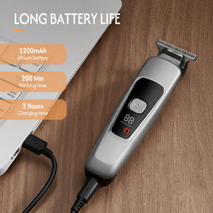 Pritech नए कस्टम कॉम्पैक्ट छोटे छोटे छोटे छोटे बालों की क्लिपर और ट्रिमर रिचार्जेबल इलेक्ट्रिक ट्रिमर पुरुषों के लिए बारबर - Product Image 5