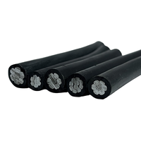 Câble AAC à sections égales ABC 1*50 1*70 1*95mm en aluminium isolé XLPE avec gaine PVC pour installation aérienne, haute tension 0.6 KV 16A/30A