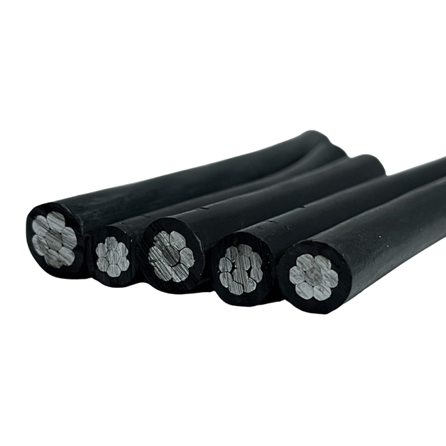 AAC Equal Section ABC Cable 1*50 1*70 1*95mm Aluminum XLPE Insulated PVC Jacket Overhead Bundled High Voltage 0.6 KV 16A/30A