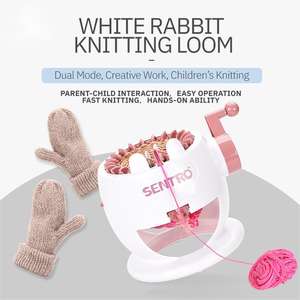 नए डिजाइन माता-शिशु संपर्क सिलेंडर बच्चों की बड़ी 48 सुई हाथ सुविधाजनक बुनाई मशीन - Product Image 4