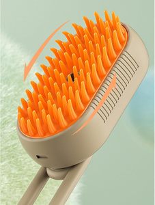 New Cat Steam <b>Brush</b> Foldable Biodegradable Dog Grooming Massaging Comb Hair Removal Spray - Product Image 2